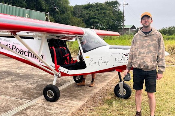 Elliot Constable in episode two, in South Africa for his film about wildlife poaching, “Guardians of the Wild”.