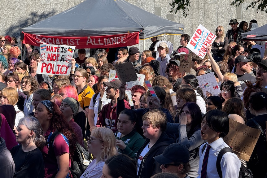 A protest in Brisbane
