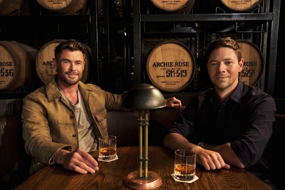 Archie Rose co-owners Chris Hemsworth and Will Edwards. 