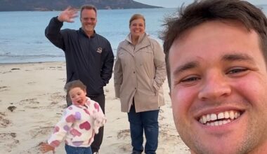 Bindi Irwin’s husband Chandler Powell shows off Tasmania to his American family