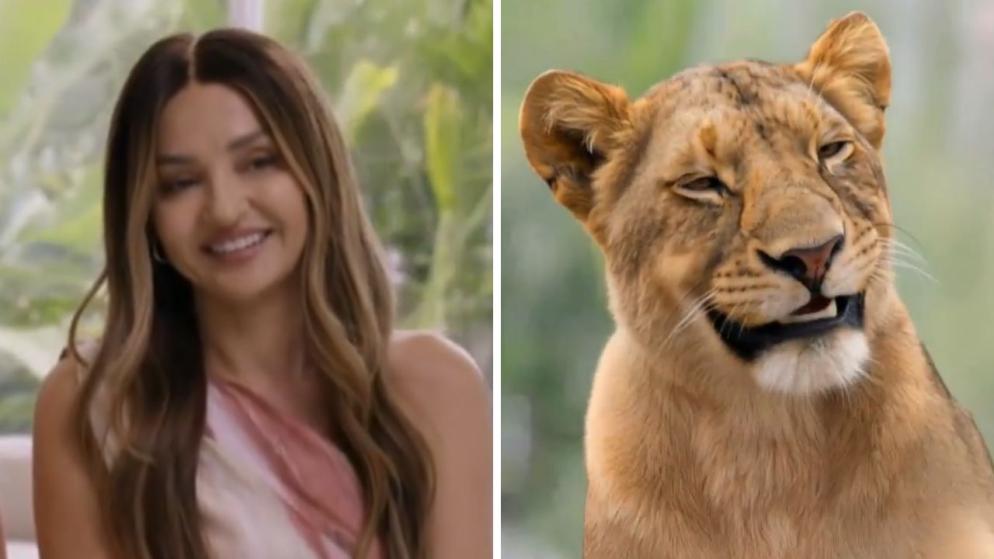 The Block's Sev being transformed into a lion
