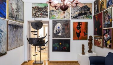 a milan apartment with thousands of twentieth-century artworks