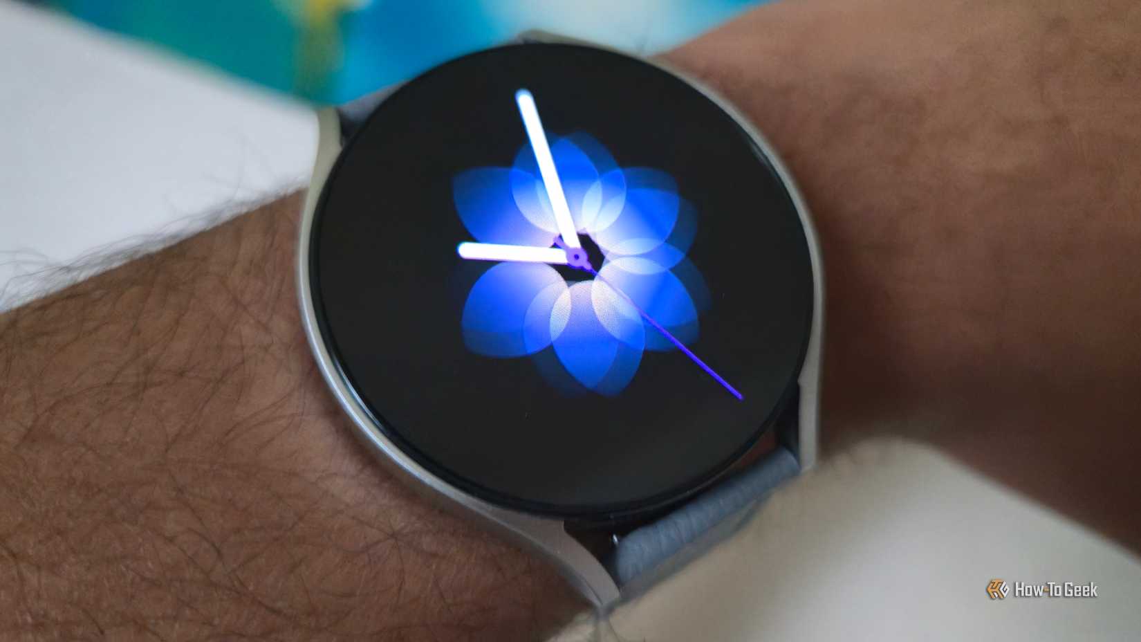 'Breathe' watch face on a Galaxy Watch 6.