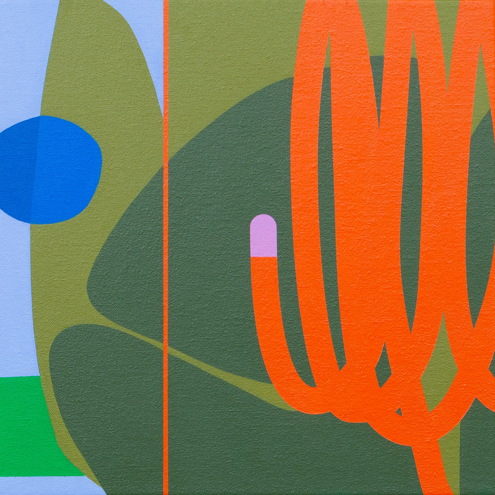 an abstract painting in vibrant color