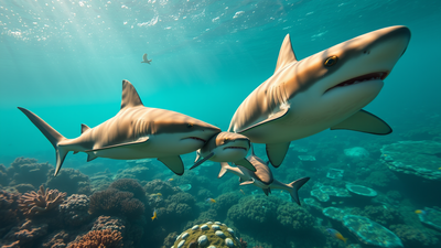 Bull sharks in Fiji repeatedly meet at the same reef, and scientists found they slightly prefer spending time with relatives