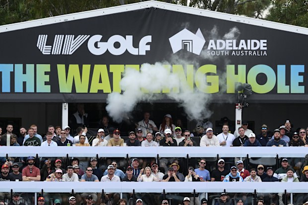 Kieran Vincent during LIV Adelaide at The Grange Golf Club.