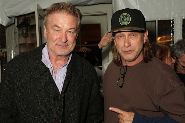 EAST HAMPTON, NEW YORK - OCTOBER 12: Alec Baldwin and Stephen Baldwin attend the Chairman's Brunch during the 33rd Hamptons International Film Festival on October 12, 2025 in East Hampton, New York. (Photo by Sonia Moskowitz/Getty Images)