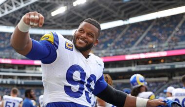 Aaron Donald is back in the NFL. (Photo by Steph Chambers / GETTY IMAGES NORTH AMERICA / AFP)
