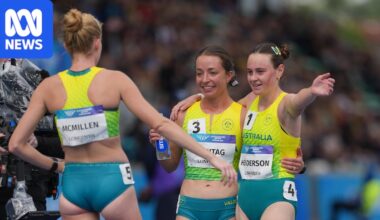 Jemima Montag leads 10,000m walk podium sweep after 'selfish' race behind Lizzy McMillen