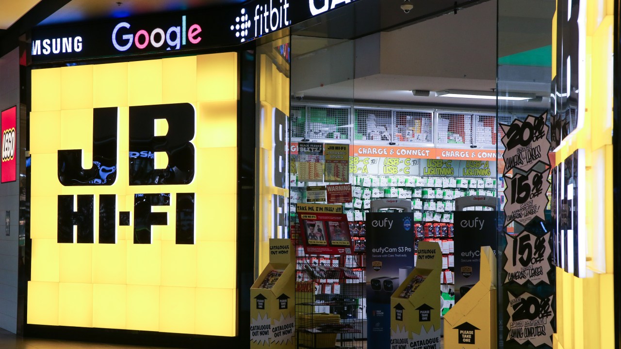 SYDNEY, AUSTRALIA : NewsWire Photos - DECEMBER 03 2024; A general view of a JB HI FI electrical store related to the current economic climate and high cost of living and energy utility prices for general households. Picture: NewsWire / Gaye Gerard