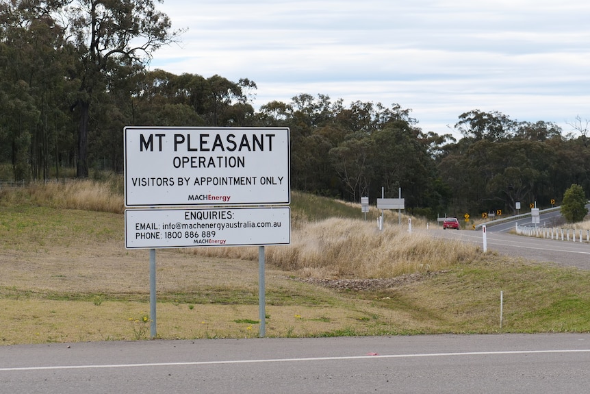 A sign reads "MT PLEASANT OPERATION". A MACH Energy logo can be seen on the bottom