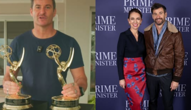 Clarke Gayford unboxes Emmys won for Jacinda Ardern documentary