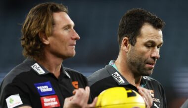 AFL 2026: Dean Solomon hits back at rift rumours, Essendon caretaker coach, coaching search, press conference, details, latest news
