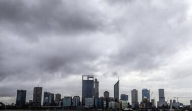 Perth weather: City copping the worst of a cold and unsettled weather system on Saturday