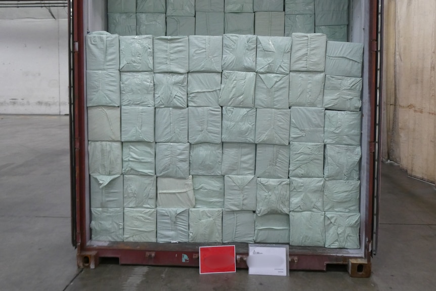 tobacco in shipping container