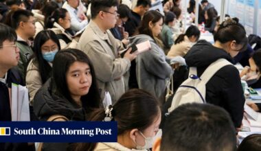 Record graduate influx lifts China’s youth jobless rate to 17.9% in July