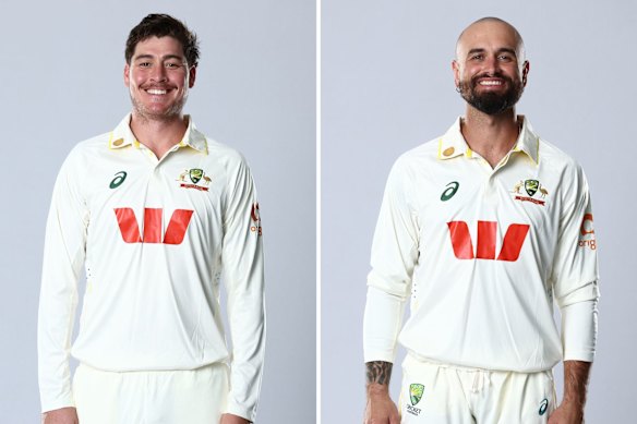Matthew Renshaw (left) will replace Jake Weatherald (right) at the top of Australia’s batting order in the Mackay Test match against Bangladesh.