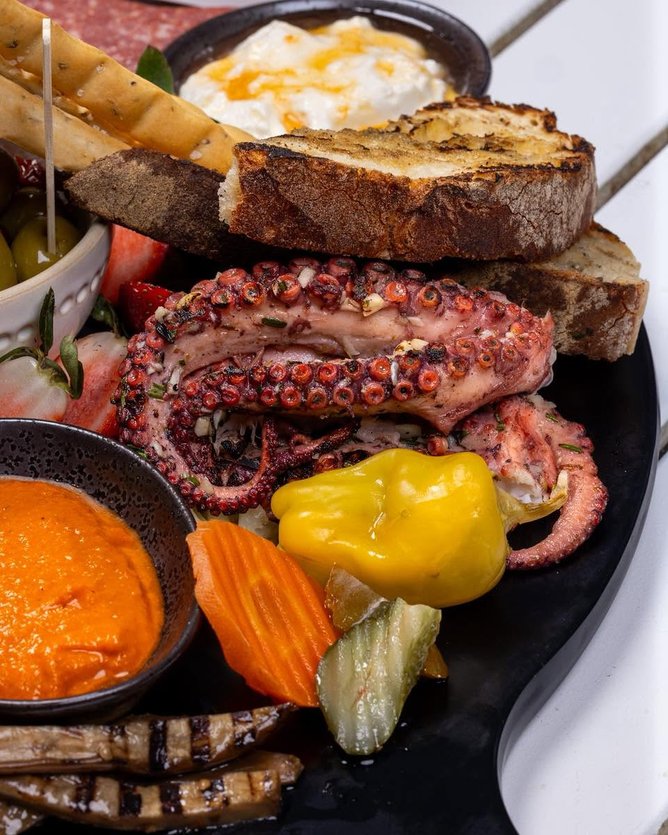 The antipasto platter.