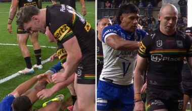 NRL 2026: Penrith Panthers vs Canterbury Bulldogs, live blog, results, highlights, brain explosion, Nathan Cleary nrl news