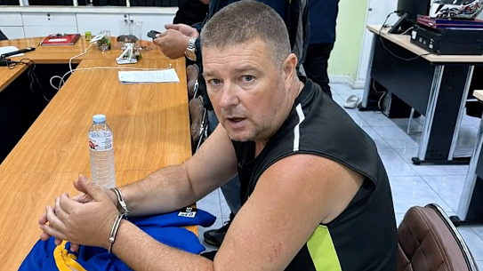 Australian man Simon Peter Carman, 46, was arrested on Friday night at Bangkok airport in Thailand.