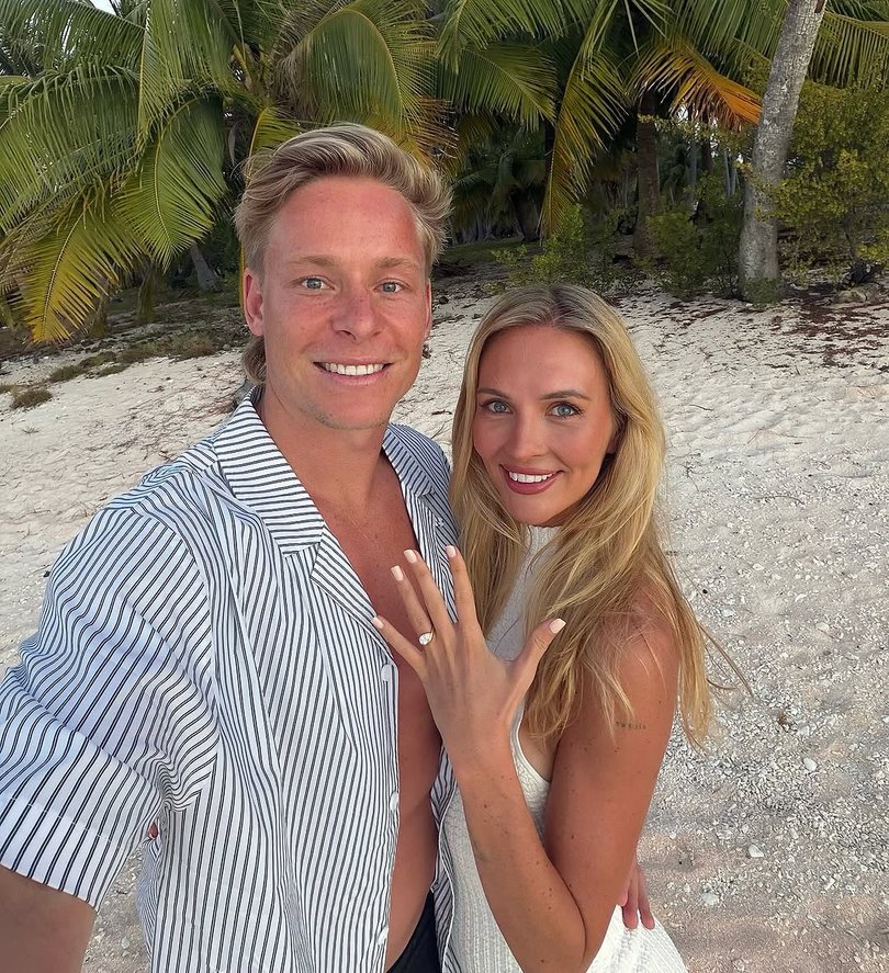 Isaac Heeney and Steffianie Waters announced their engagement on social media in October, 2025. 