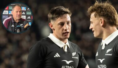 Dave Rennie issues Cam Roigard update as All Blacks boss opens up on Rassie Erasmus snub