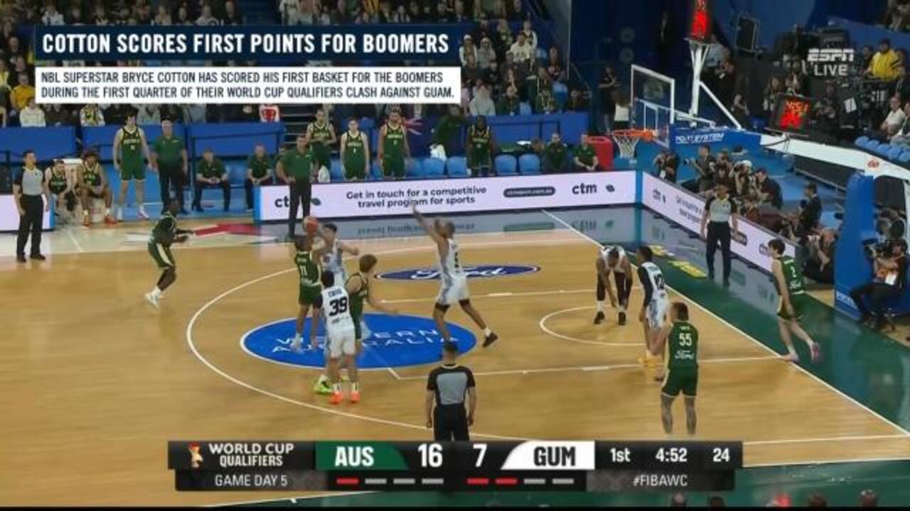 Cotton scores first points for Australia