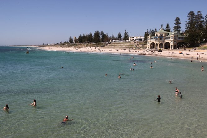 The Cottesloe foreshore.