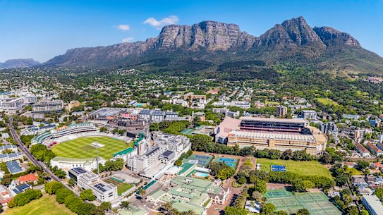 Epic views … Newlands Cricket Ground is one of the world’s most beautiful.