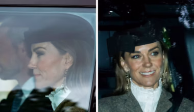 Kate all smiles as she puts on united front with the royal family after Sussex bombshell