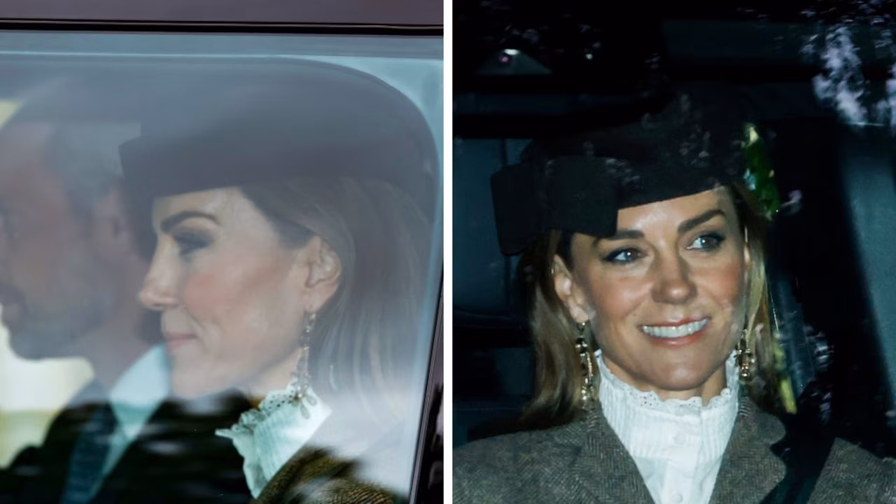 Kate all smiles as she puts on united front with the royal family after Sussex bombshell