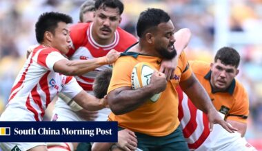 Japan’s young rugby team gain ‘great experience’ despite heavy loss to Australia
