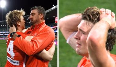 Emotional scenes at the SCG as players and staff in tears as fans make their feelings clear