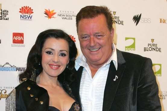 Tina Arena and Johnny Young on the red carpet at the ARIA Hall of Fame announcement.