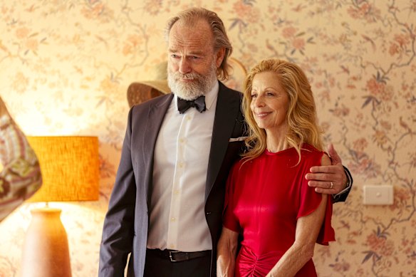Hugo Weaving and Heather Mitchell in Dalliance. The good friends have worked together for more than 40 years. 