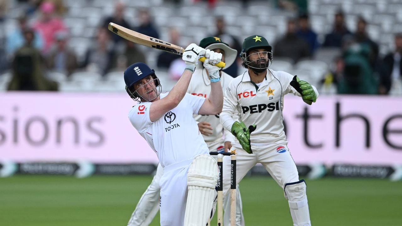 Bazball exile’s lone hand spares keep Pakistan at bay on wet and wild Lord’s day