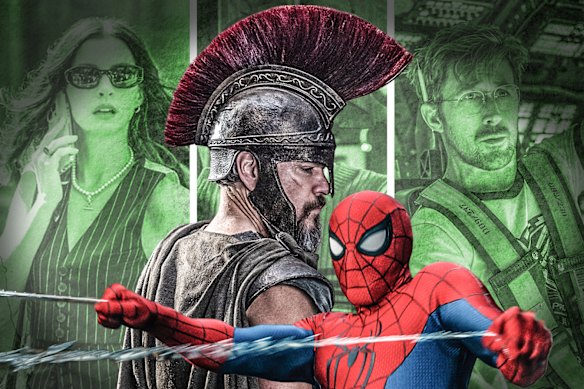 The Odyssey and Spider-Man: Brand New Day, as well as The Devil Wears Prada 2 (left) and Project Hail Mary (right), have boosted this year’s box office receipts.