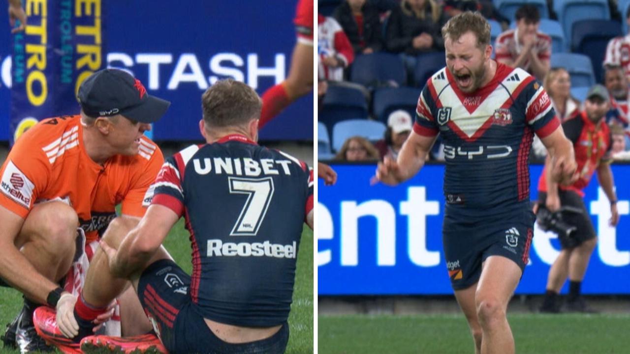 NRL 2026: Sam Walker and Reece Robson injured in Sydney Roosters loss, Dolphins top four, highlights, latest updates