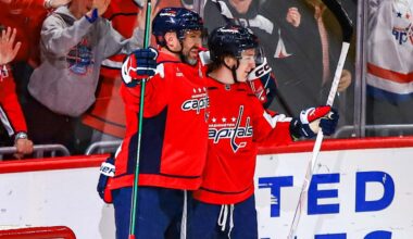 Cole Hutson on celebrating his first NHL goal with Alex Ovechkin: ‘He might’ve been happier than I was, which is pretty crazy’