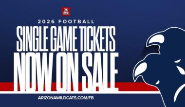 Arizona Football 2026 Single Game Tickets On Sale Now