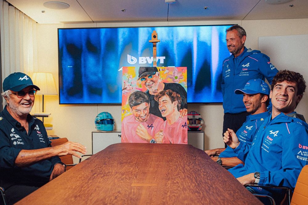Franco Colapinto, Alpine, Pierre Gasly, Alpine, Flavio Briatore, Executive Advisor of Alpine F1
