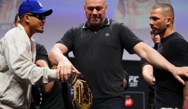 Video! Pantoja Restrained By Dana White During Heated UFC 331 Presser
