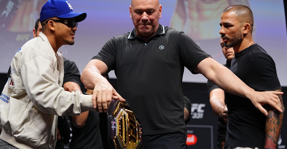 Video! Pantoja Restrained By Dana White During Heated UFC 331 Presser