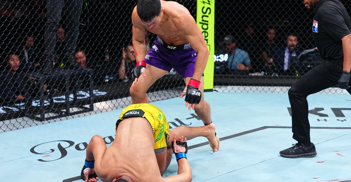 Highlights! Liu Ce Delivers Wild Faceplant KO In UFC Shanghai Debut