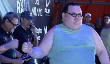 Gorlock the Destroyer’s boxing debut canceled after ring set on fire