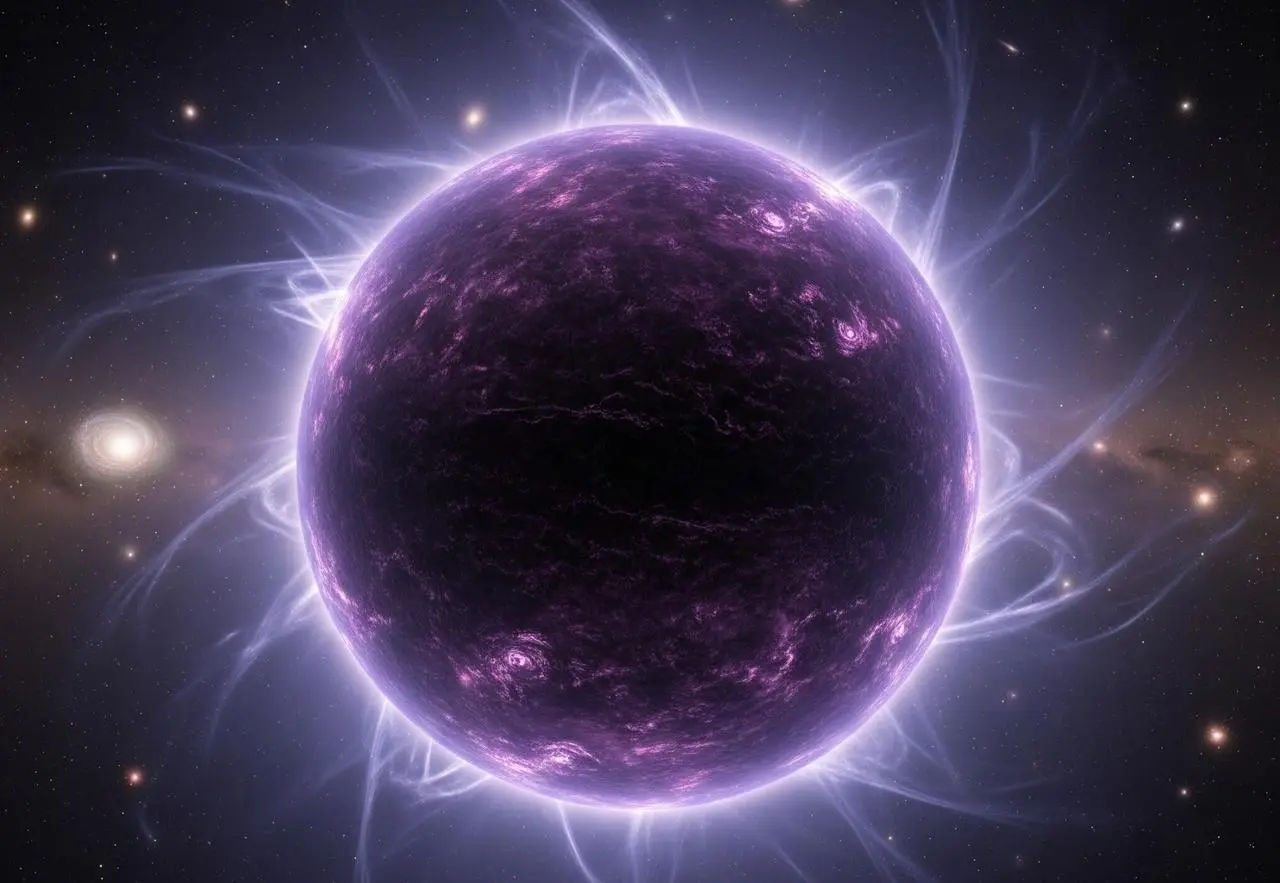 An AI-generated view of a supermassive black star