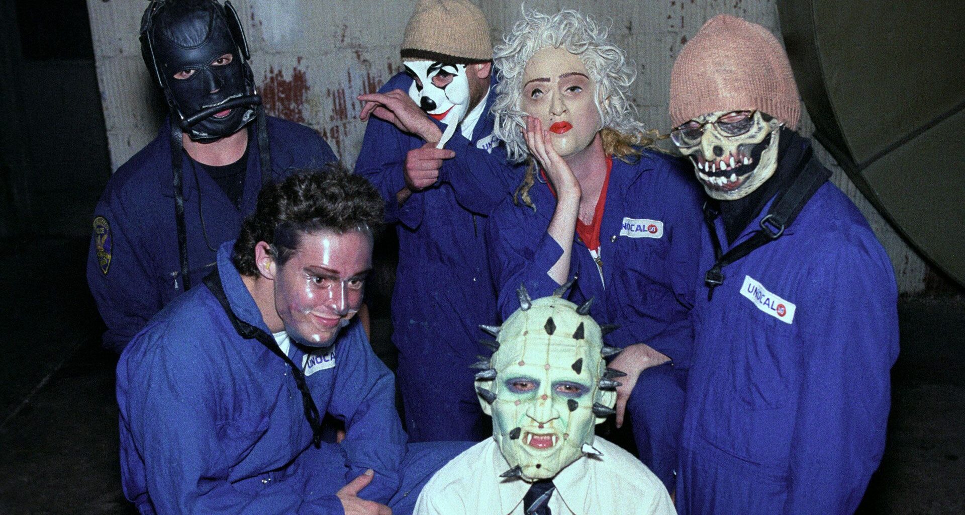 Mr Bungle backstage at the Warfield Theater in San Francisco on April 20, 1992