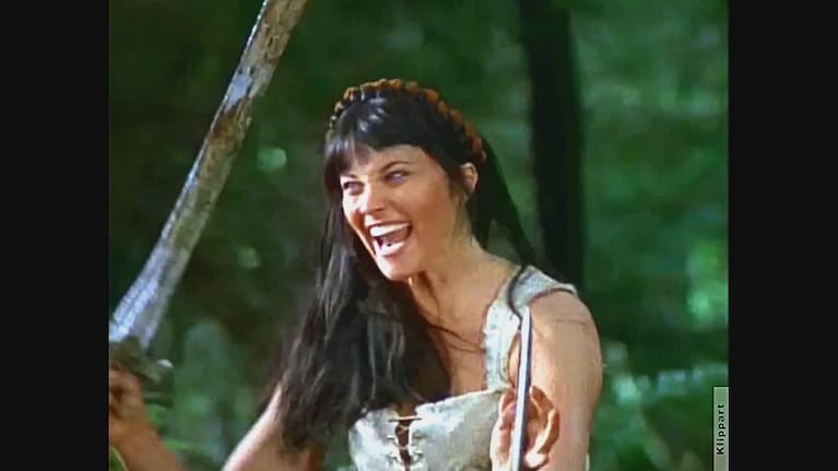 Lucy Lawless in the hugely successful Xena: Warrior Princess.
