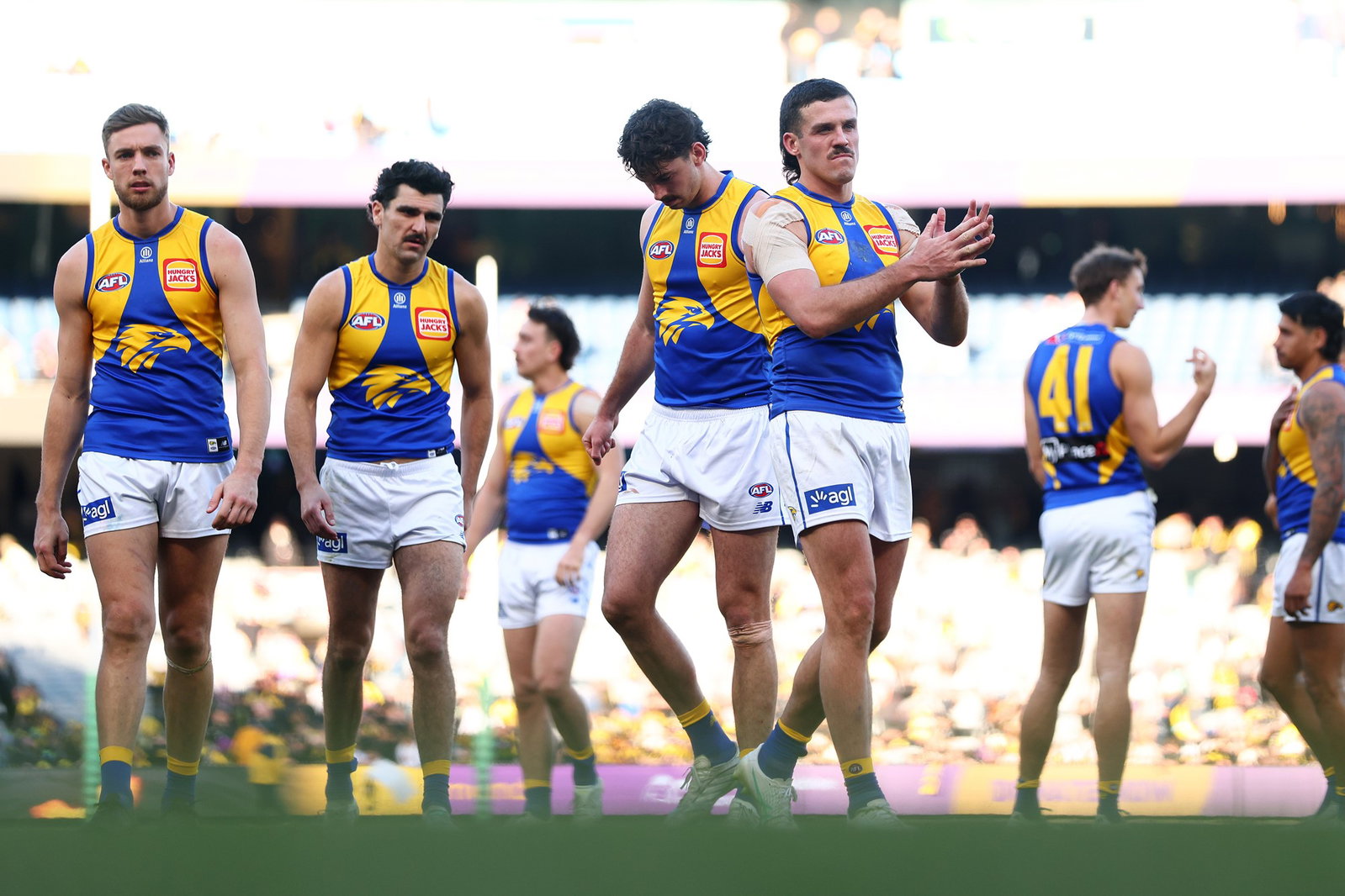 Jake Waterman was the main culprit as West Coast's struggles in front of goal cost them dearly.