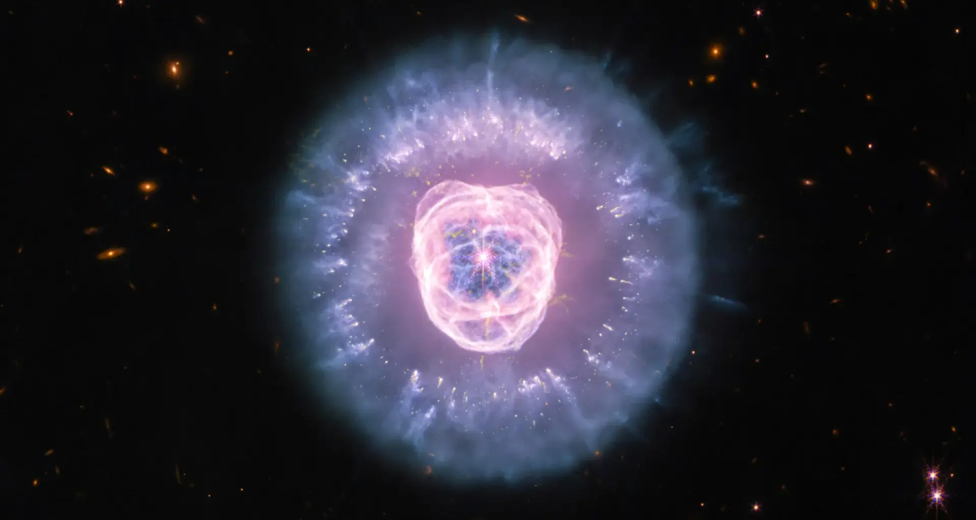 James Webb captures a cosmic lion sculpted by a dying star